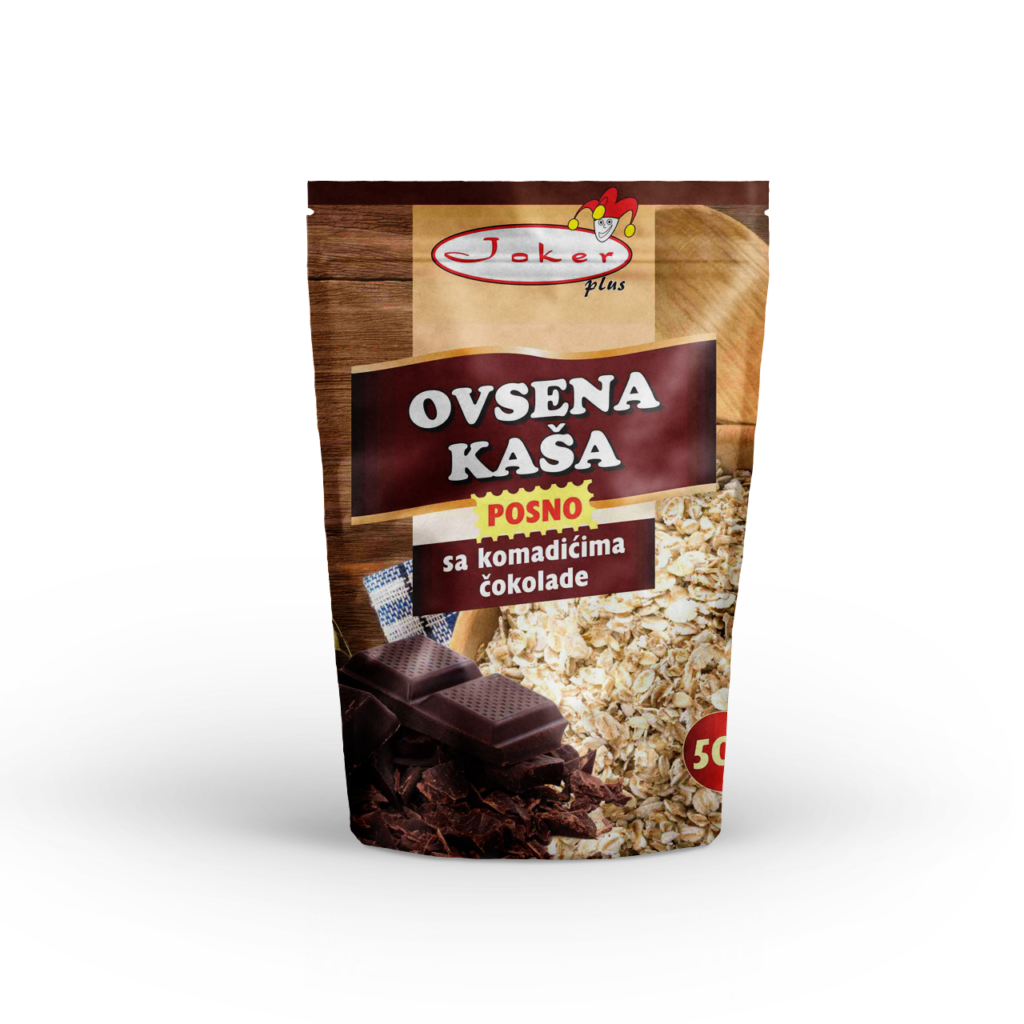 Posna ovsena kaša sa KOMADIĆIMA ČOKOLADE